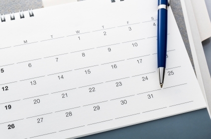 Man checking calendar on phone